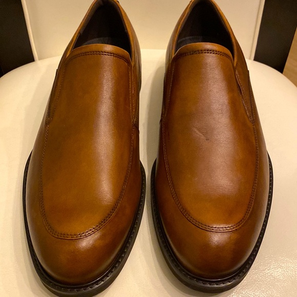 NWOT Gorgeous Mens Ecco Vitrus Leather Loafers Size 12-12.5 Made in Slovakia - Picture 2 of 11